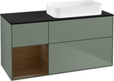 Villeroy & Boch Finion Waschtischunterschrank 120 cm Glossy White Lacquer mit Beleuchtung