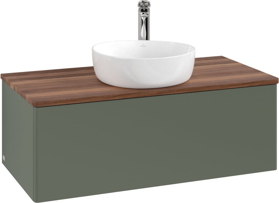 Villeroy & Boch Waschtischunterschrank Antao L31050 1000 mm Anthrazit Matt Lack mit LED-Beleuchtung