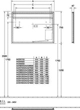 Villeroy & Boch More To See 14 Spiegel 1000x750mm LED-beleuchtet mit Sensordimmer