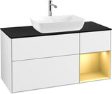 Villeroy & Boch Finion Waschbeckenunterschrank 1200 mm Glossy White Lacquer mit Beleuchtung