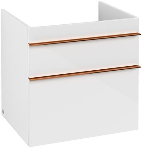 Villeroy & Boch VENTICELLO Waschtischunterschrank 603 mm Santana Oak mit 2 Auszügen und Glasabtrennungen