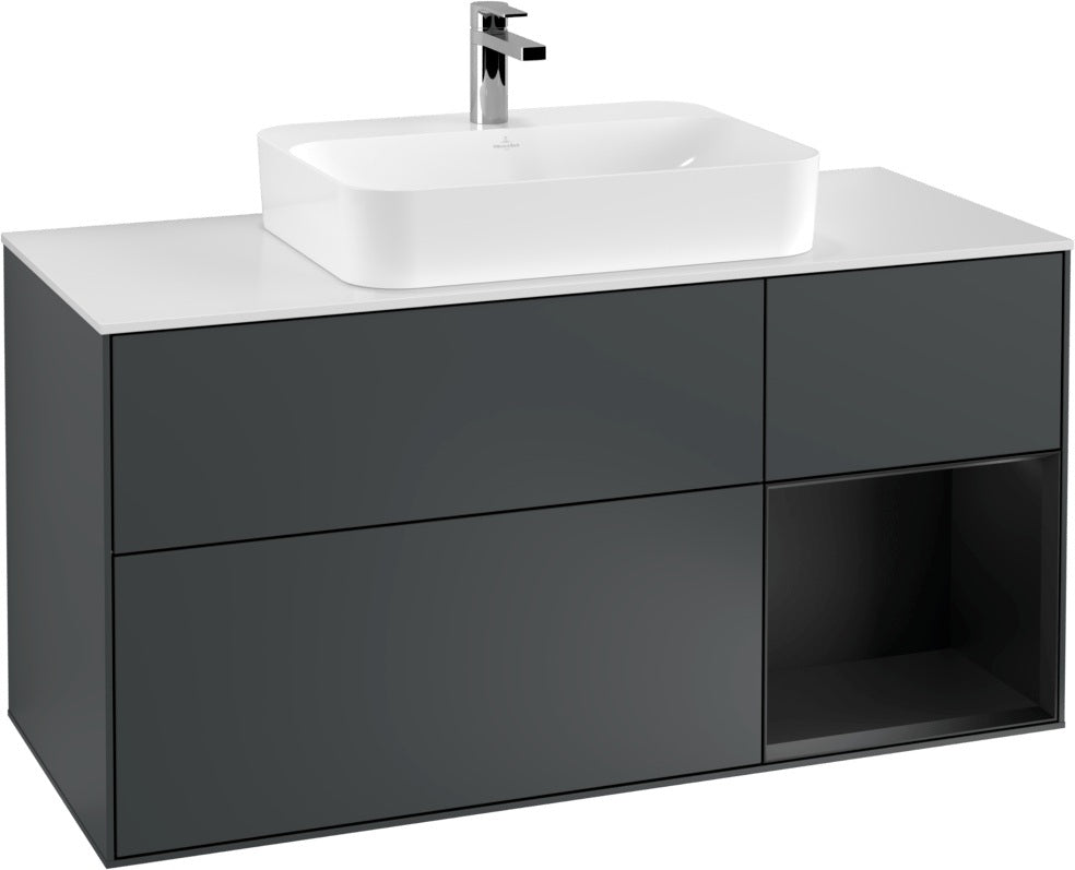 Villeroy & Boch Waschtischunterschrank Finion F421G 1200 mm Glossy White Lacquer