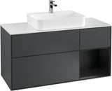 Villeroy & Boch Waschtischunterschrank Finion F421G 1200 mm Glossy White Lacquer