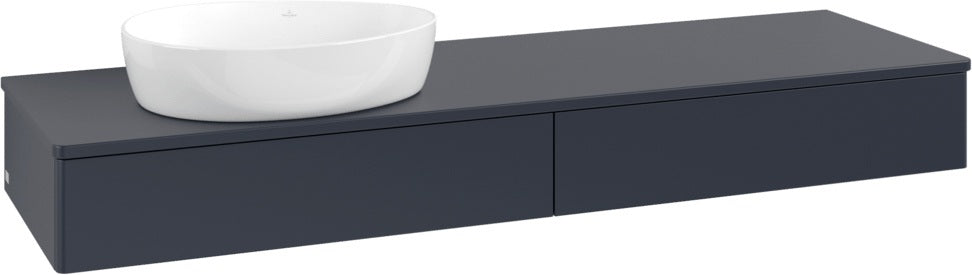 Villeroy & Boch Antao Waschtischunterschrank 1600 mm Anthrazit Matt Lackiert mit Push-to-Open