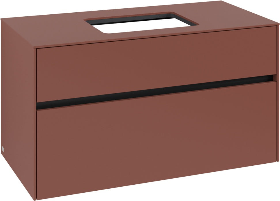 Villeroy & Boch Waschtischunterschrank Collaro C109 B0 1000 mm White Oak mit LED-Beleuchtung und SoftClosing