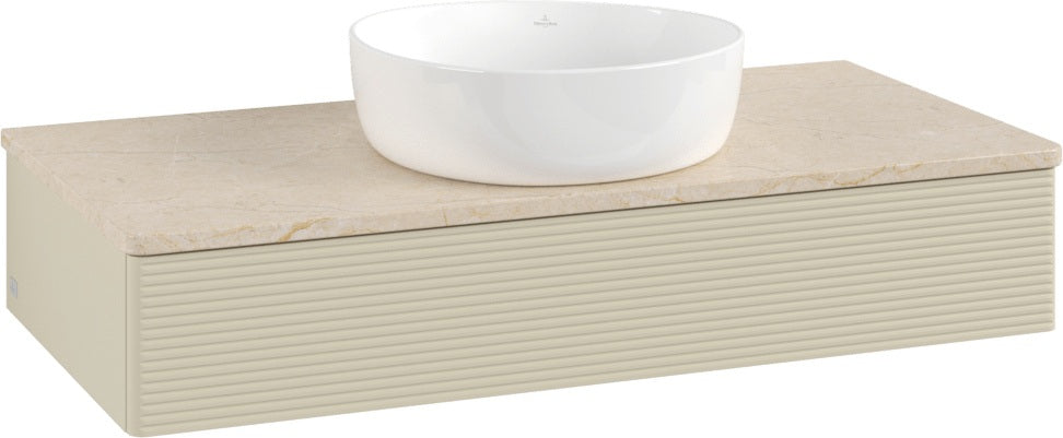 Villeroy & Boch Antao Waschbeckenunterschrank 1000 mm Anthracite Matt mit LED-Auszugsbeleuchtung