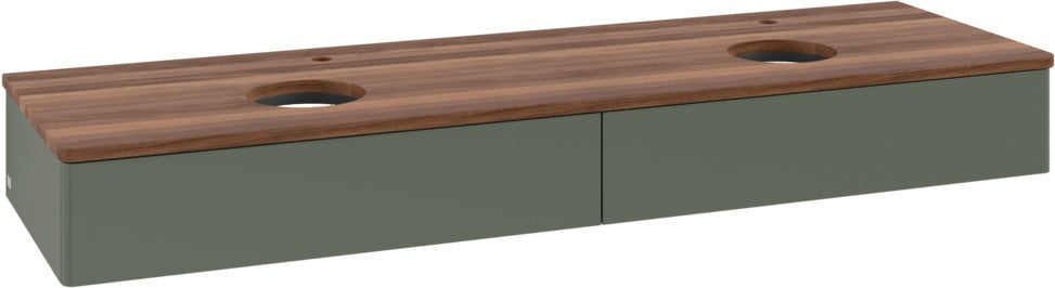 Villeroy & Boch Waschbeckenunterschrank Antao 1600 mm Anthracite Matt mit Auszugsbeleuchtung
