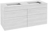 Villeroy & Boch Venticello Waschtischunterschrank 1257 mm Glossy White, 4 Auszüge, für 2 Waschtische