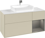 Villeroy & Boch Waschtischunterschrank Finion F421G 1200 mm Glossy White Lacquer