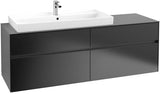 Villeroy & Boch Collaro Waschtischunterschrank 1600 mm mit LED-Beleuchtung und 4 Auszügen in Truffle Grey
