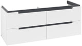 Villeroy & Boch Subway 2.0 Waschtischunterschrank 1287 mm mit 4 Auszügen in Glossy White