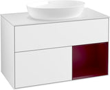 Villeroy & Boch Finion Waschtischunterschrank FA21GFGF 1000 mm Glossy White Lacquer