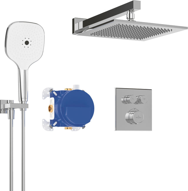 Villeroy & Boch Duschsystem Universal Taps & Fittings Rund Chrom mit Thermostat