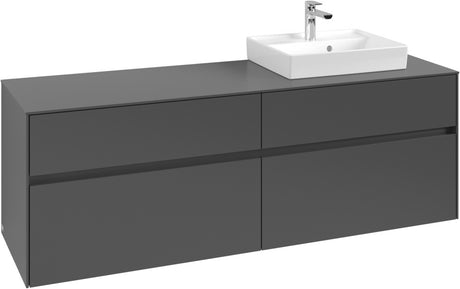 Villeroy & Boch Collaro Waschbeckenunterschrank 1600 mm White Oak mit LED-Beleuchtung