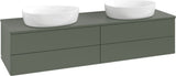Villeroy & Boch Waschtischunterschrank Antao 1600 mm anthrazit matt mit 4 Auszügen und Beleuchtung