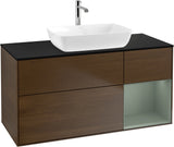 Villeroy & Boch Finion Waschbeckenunterschrank 1200 mm Glossy White Lacquer mit Beleuchtung
