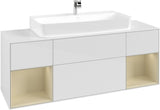 Villeroy & Boch Finion Waschtischunterschrank 1600 mm Glossy White Lacquer mit Beleuchtung