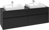 Villeroy & Boch Waschtischunterschrank Collaro C02400VL 1600 mm Volcano Black