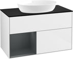 weiß / Mitteldichte Faserplatte (MDF) / FA12H G 1000x603x501mm Glossy White