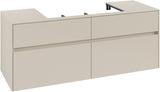 Villeroy & Boch Waschtischunterschrank Collaro C08800 1400 mm Cashmere Grey mit 4 Auszügen