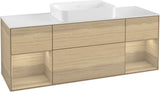 Villeroy & Boch Finion Waschtischunterschrank 1600 mm Glossy White Lacquer mit Beleuchtung