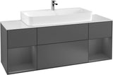 Villeroy & Boch Finion Waschtischunterschrank 1600 mm Glossy White Lacquer mit Beleuchtung