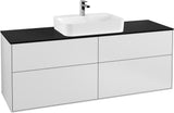 Villeroy & Boch Finion Waschbeckenunterschrank 1600 mm Glossy White Lacquer mit LED-Beleuchtung