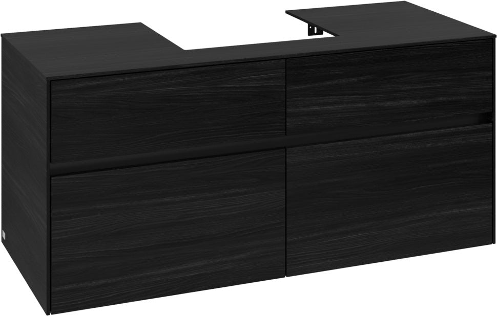 Villeroy & Boch Waschtischunterschrank Collaro C070 1200 mm Black Oak mit 4 Auszügen