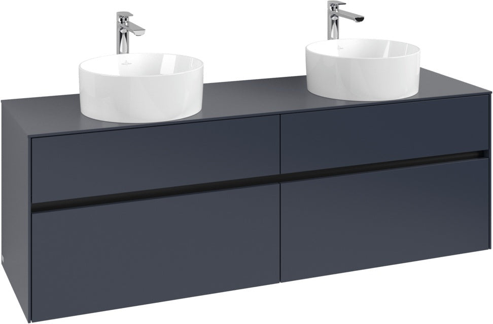 Villeroy & Boch Waschtischunterschrank Collaro C052 1600 mm White Oak – 4 Auszüge, SoftClosing, wandmontiert