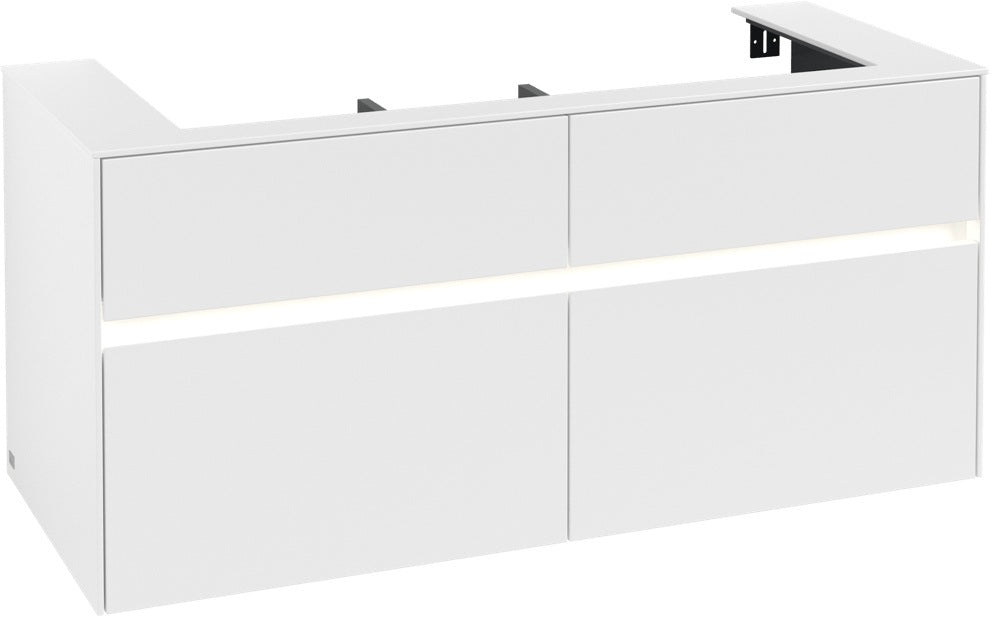 Villeroy & Boch Waschtischunterschrank Collaro C091 B0 1200 mm White Matt mit Beleuchtung