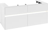 Villeroy & Boch Waschtischunterschrank Collaro C091 B0 1200 mm White Matt mit Beleuchtung