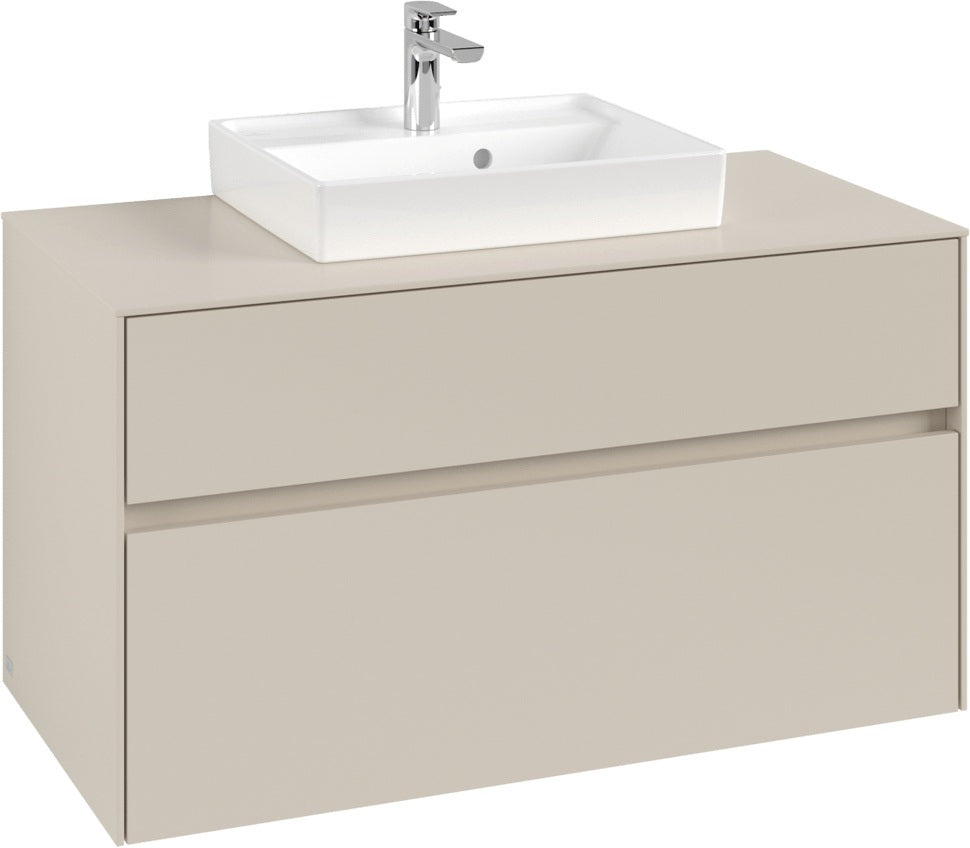 Villeroy & Boch Waschtischunterschrank Collaro C016 1000 mm Cashmere Grey mit SoftClosing