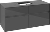 Villeroy & Boch Waschtischunterschrank Collaro C128 Glossy White 1200 mm mit 4 Auszügen