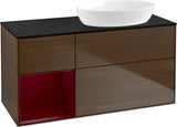 Villeroy & Boch Waschtischunterschrank Finion FA42G 1200 mm Glossy White Lacquer mit Beleuchtung