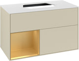 Villeroy & Boch Waschtischunterschrank Finion G361H F 1000 mm White Matt Lacquer mit Beleuchtung