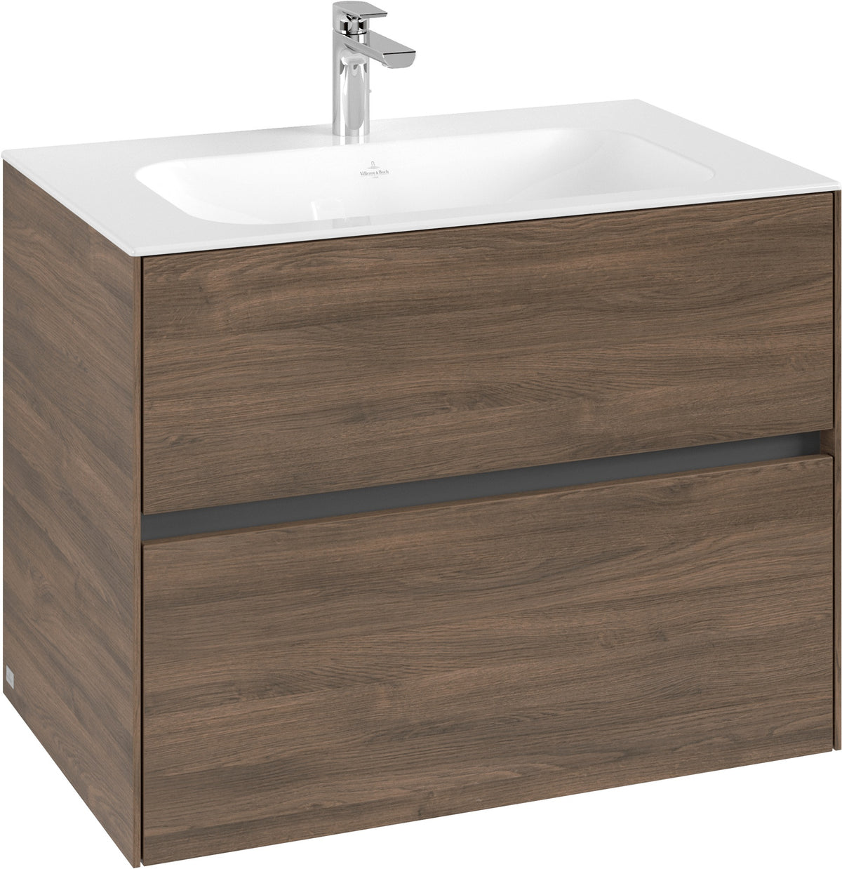 Villeroy & Boch Waschbeckenunterschrank Collaro C13800 White Oak – 796 mm, 2 Auszüge, SoftClosing