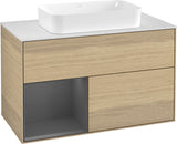 Villeroy & Boch Waschtischunterschrank Finion G241GF Glossy White Lacquer 1000 mm mit Beleuchtung