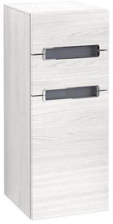 Villeroy & Boch Subway 2.0 Seitenschrank 356 mm, 1 Tür, 2 Schubladen, Glossy White