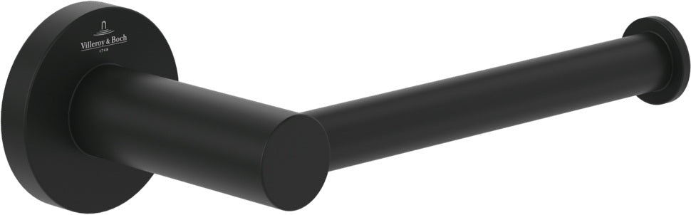 Villeroy & Boch Elements - Tender Toilettenpapierhalter ohne Deckel, Chrom, Wandmontage, 177 x 83 x 54 mm