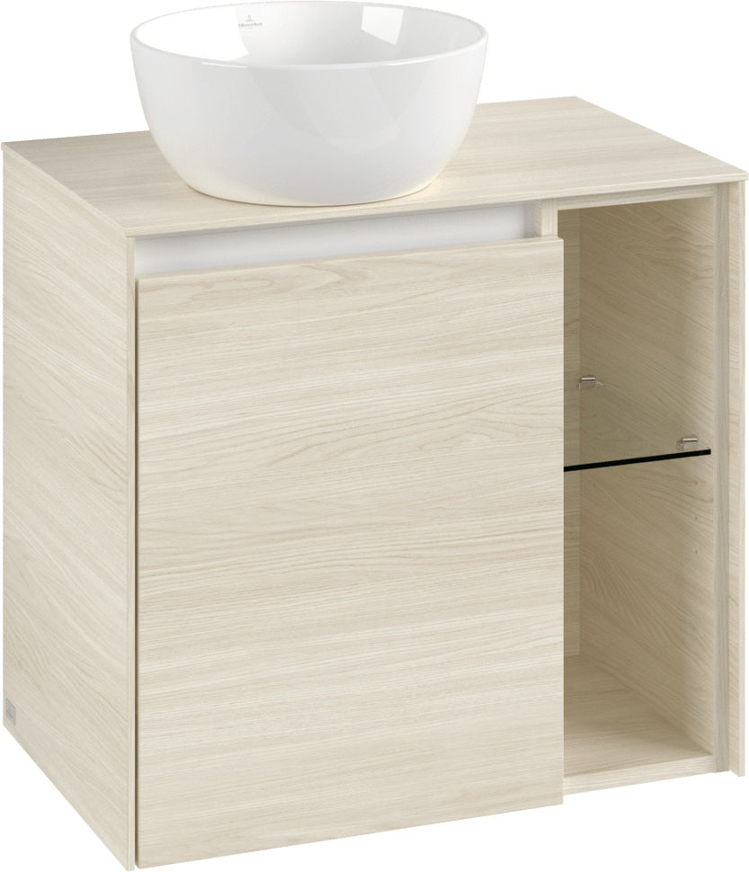Villeroy & Boch Waschbeckenunterschrank Collaro C151 B0 600x548x380mm White Oak mit Beleuchtung
