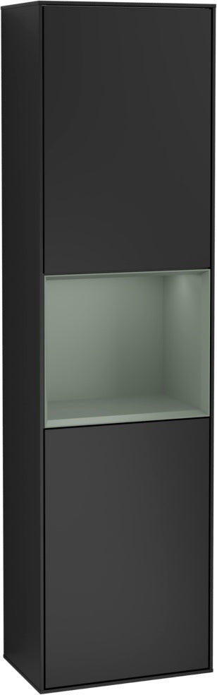 Villeroy & Boch Hochschrank Finion F460GF – 418 mm, Glossy White Lacquer, mit Beleuchtung & SoftClosing