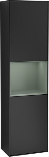 Villeroy & Boch Hochschrank Finion F460GF – 418 mm, Glossy White Lacquer, mit Beleuchtung & SoftClosing