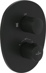 Villeroy & Boch Antao Unterputz-Thermostat mit Einwege-Mengenregulierung, rund, Chrom