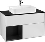 Villeroy & Boch Finion Waschtischunterschrank 1000 mm Glossy White Lacquer mit LED-Beleuchtung