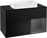 Villeroy & Boch Waschtischunterschrank Finion F252G 1000 mm Glossy White Lacquer mit LED-Beleuchtung