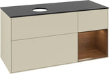 Villeroy & Boch Finion Waschtischunterschrank 1200 mm Glossy White Lacquer mit LED-Beleuchtung