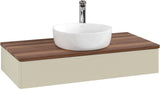 Villeroy & Boch Waschbeckenunterschrank Antao 1000 mm Anthrazit Matt Lack mit Beleuchtung