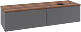 Villeroy & Boch Waschtischunterschrank Antao 1600 mm Anthrazit Matt Lack – 2 Auszüge, Push-to-Open