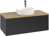 Villeroy & Boch Waschtischunterschrank Antao L31050 1000 mm Anthrazit Matt Lack mit LED-Beleuchtung