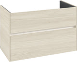 Villeroy & Boch Collaro Waschbeckenunterschrank 961 mm White Oak mit LED-Beleuchtung